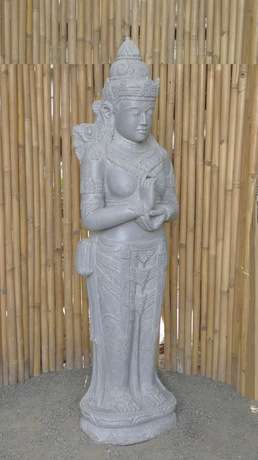  Product image 3 of the product “Standing Sri Dewi. Made from riverstone. Height 180cm ”